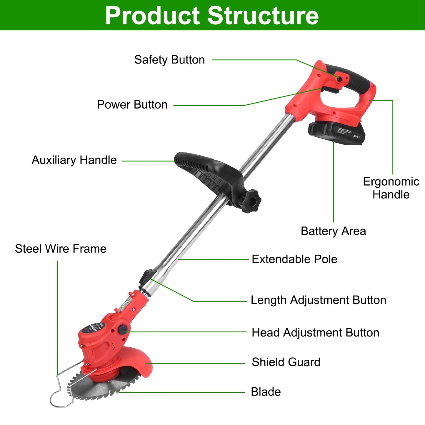 Adjustable Telescopic Weed Trimmer
